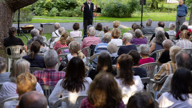 Vernissage Skulpturen im Botanischen Garten 2023: Martin Willing – windbewegt, 28.07.2023