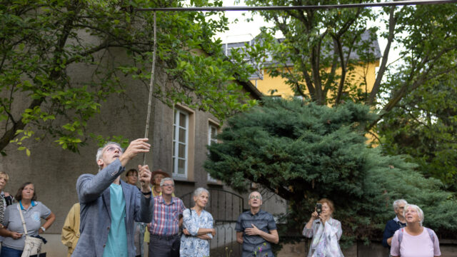 Vernissage Skulpturen im Botanischen Garten 2023: Martin Willing – windbewegt, 28.07.2023