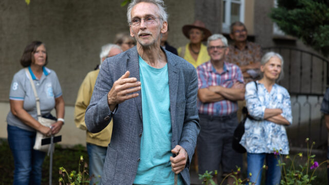 Vernissage Skulpturen im Botanischen Garten 2023: Martin Willing – windbewegt, 28.07.2023