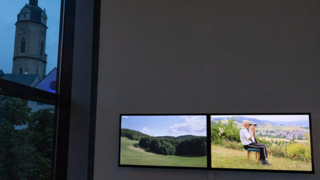 Gökcen Dilek Acay's Splitscreen-Video "Davet/Invitation", Foto: © Wolfgang Grau / JKV